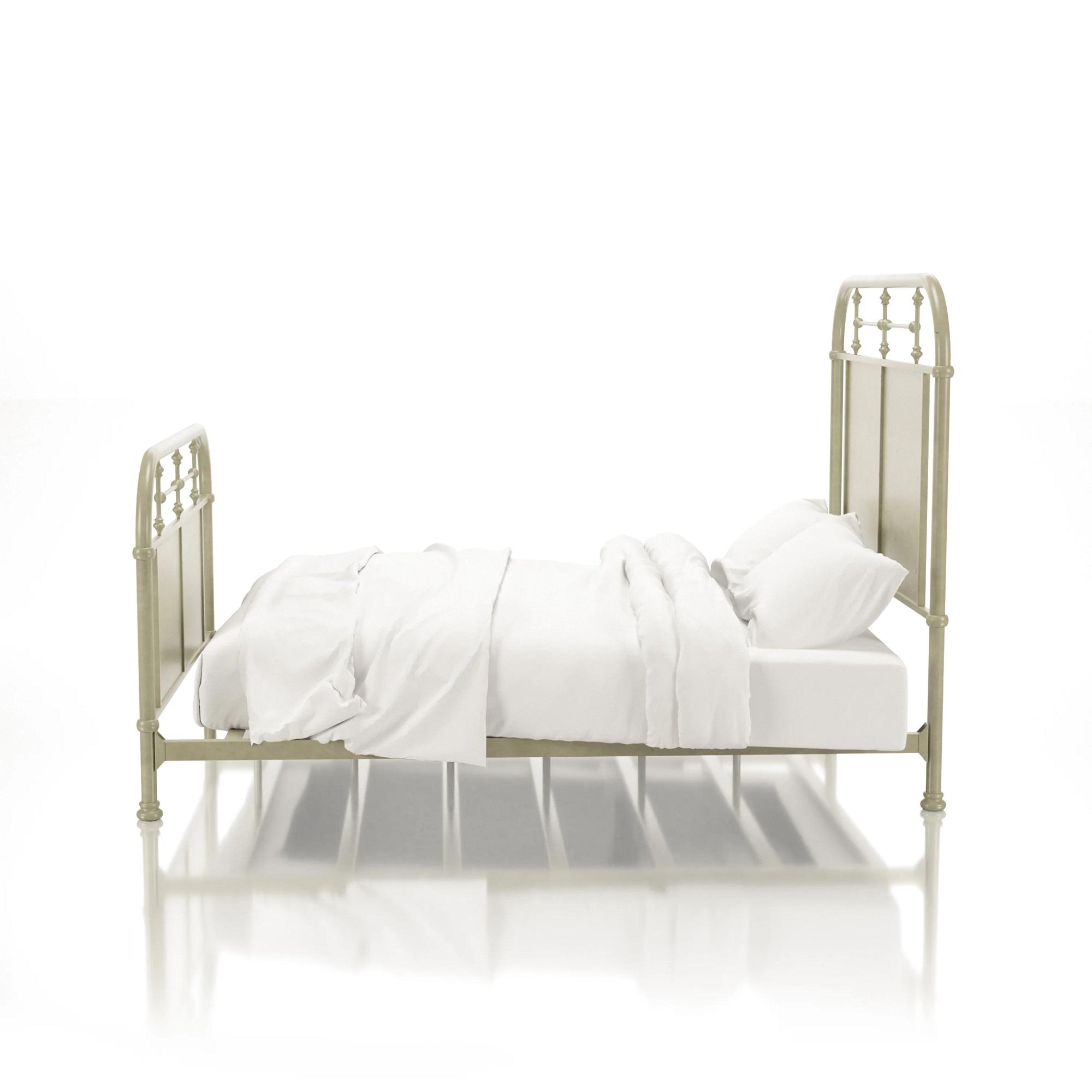 

    
Industrial Ivory Metal Twin Bed Furniture of America CM7502IV Haldus
