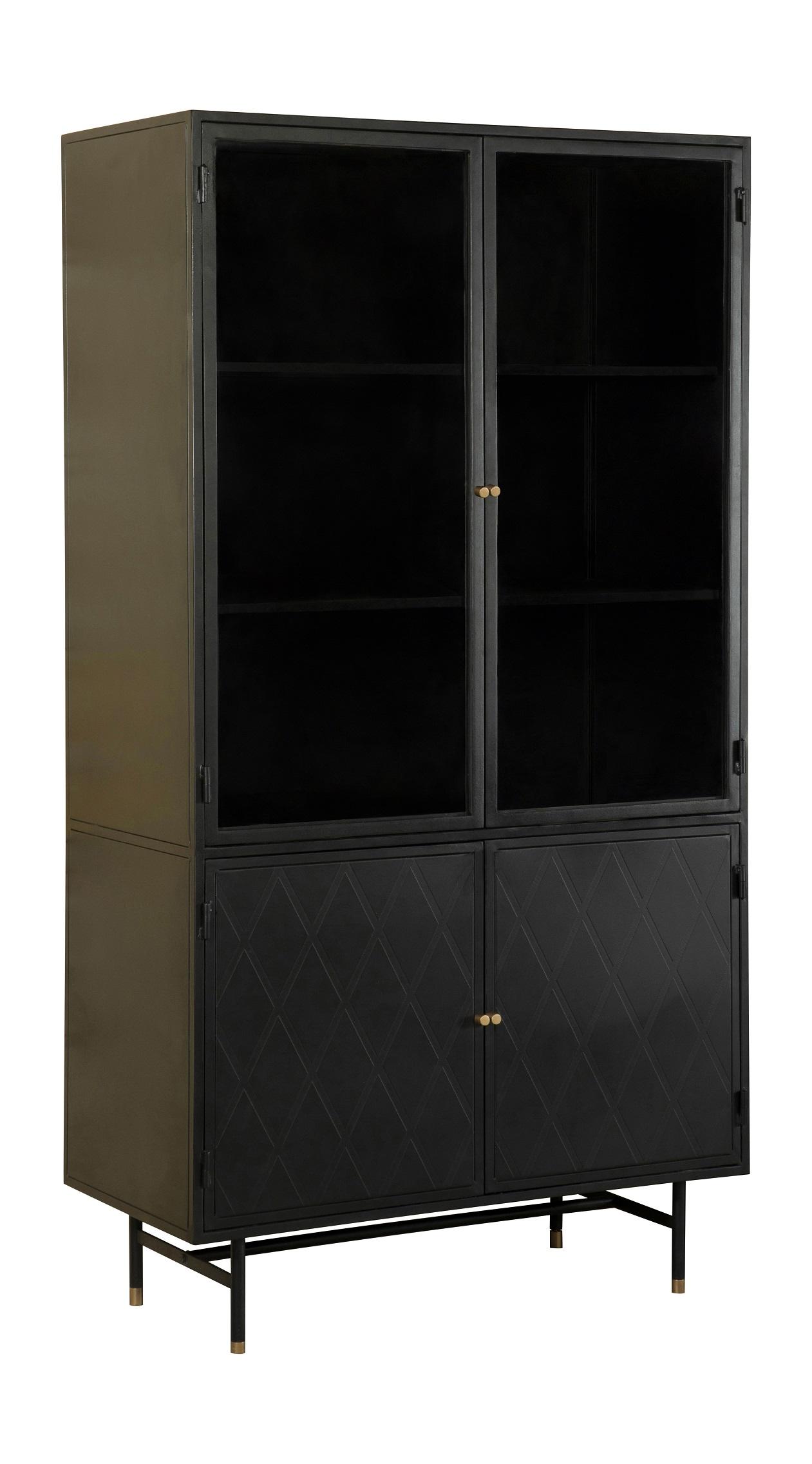 

    
Industrial Matte Black Metal & Tempered Glass Accent Cabinet Coaster 951134
