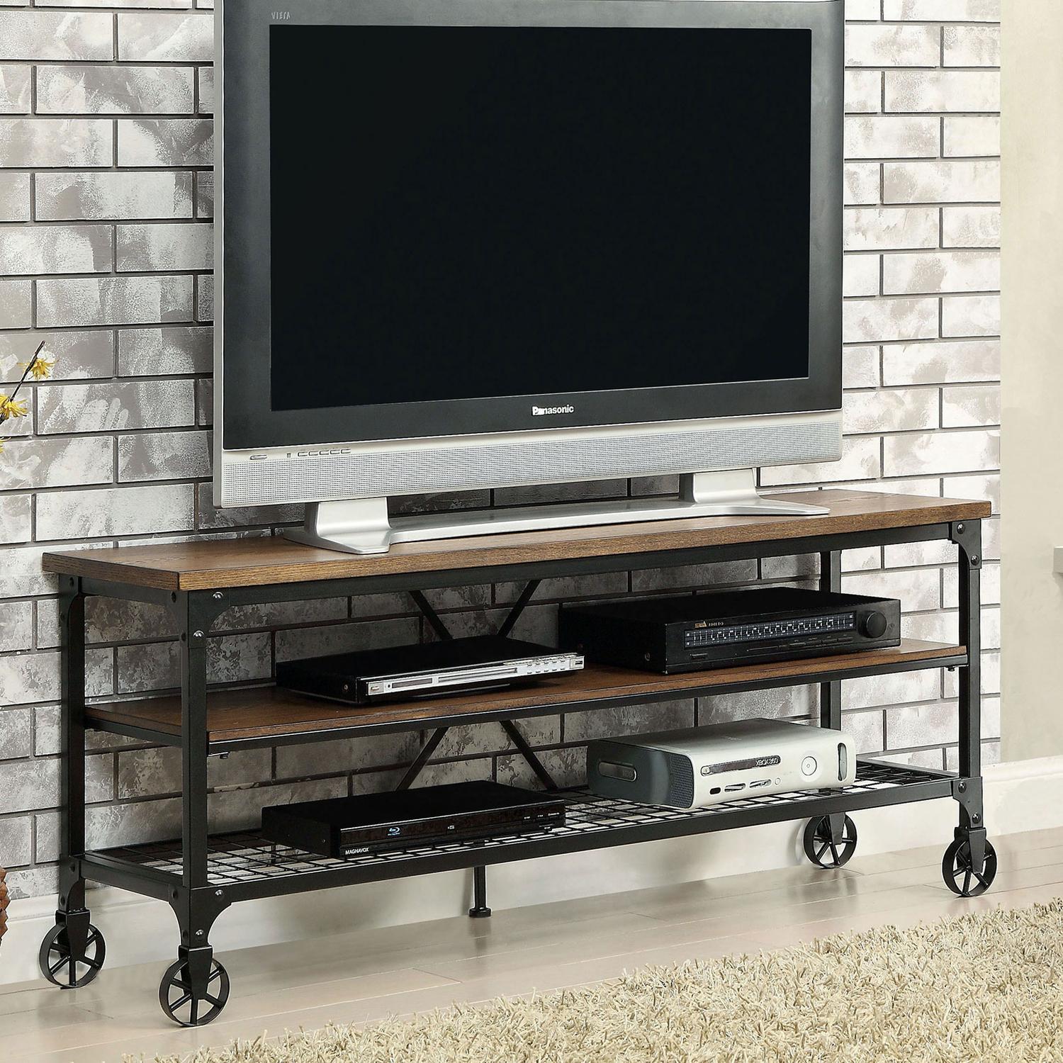 

    
Furniture of America CM5278-TV-54 Ventura Tv Console Antique Black/Oak CM5278-TV-54
