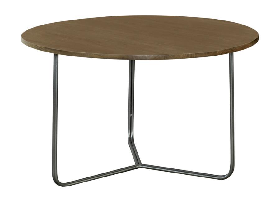 

    
Industrial Natural Solid Mango Wood Accent Table Coaster 935995
