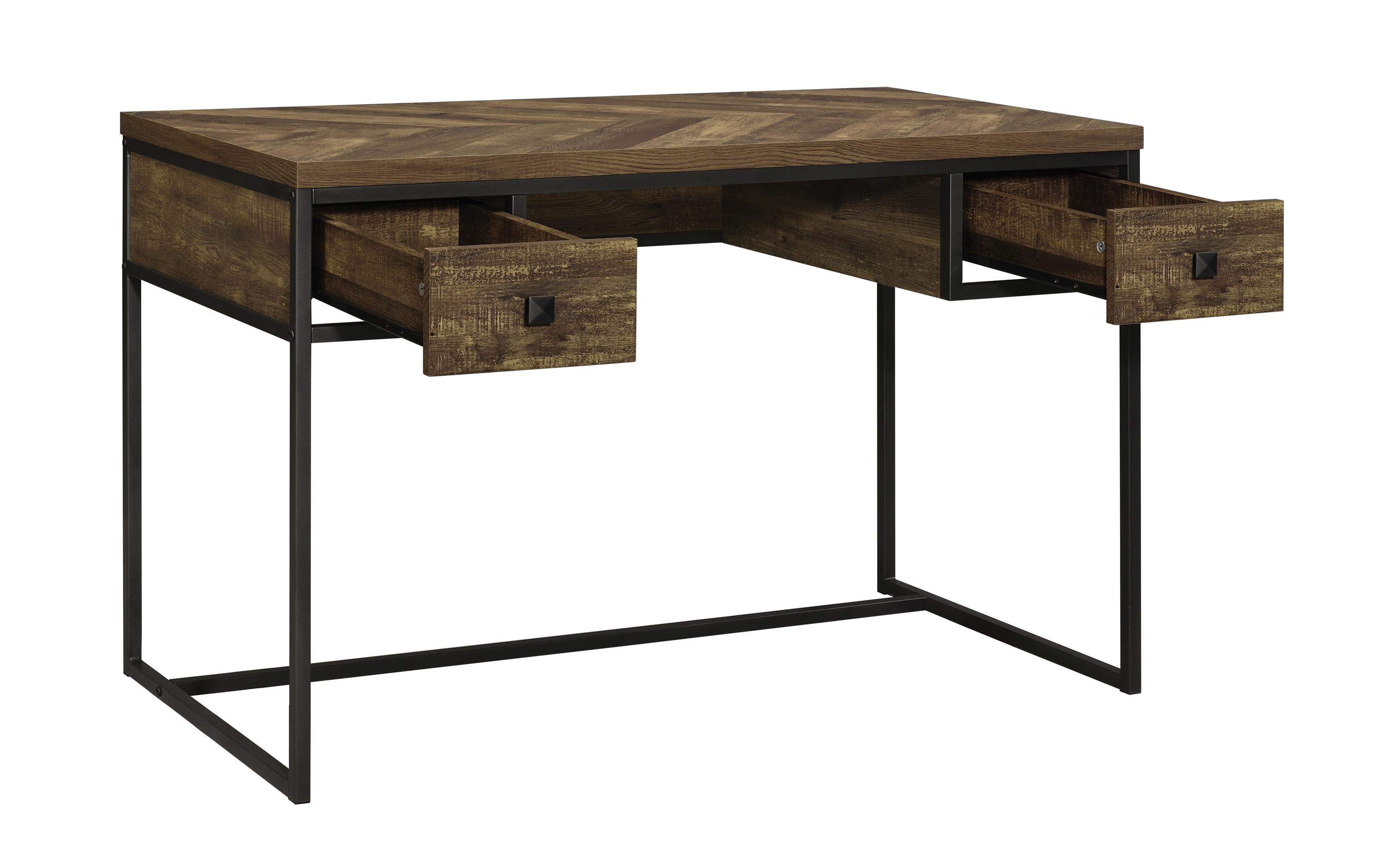 

    
Industrial Rustic Oak Metal & Wood Writing Desk Coaster 882091 Millbrook
