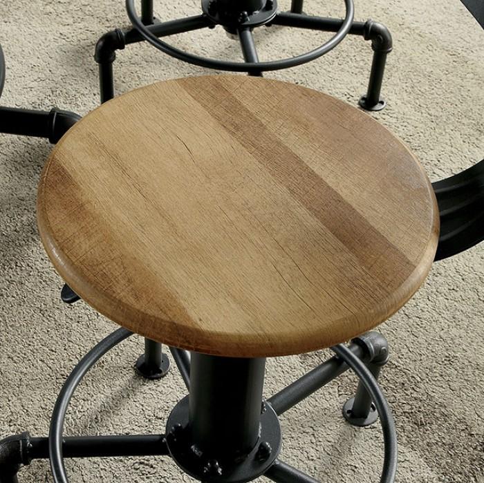 

                    
Furniture of America Fran Round Dining Table CM3373RT Dining Table Oak/Black  Purchase 
