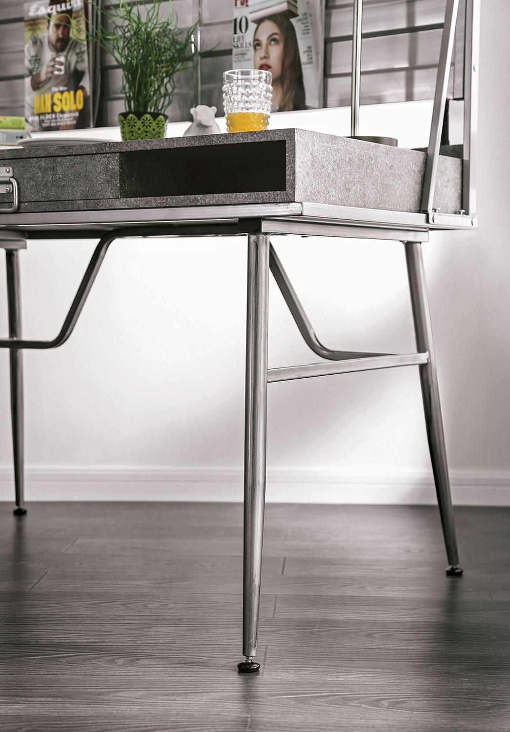 

    
 Order  Industrial Silver Metal Desk Furniture of America CM-DK5566 Mccredmond
