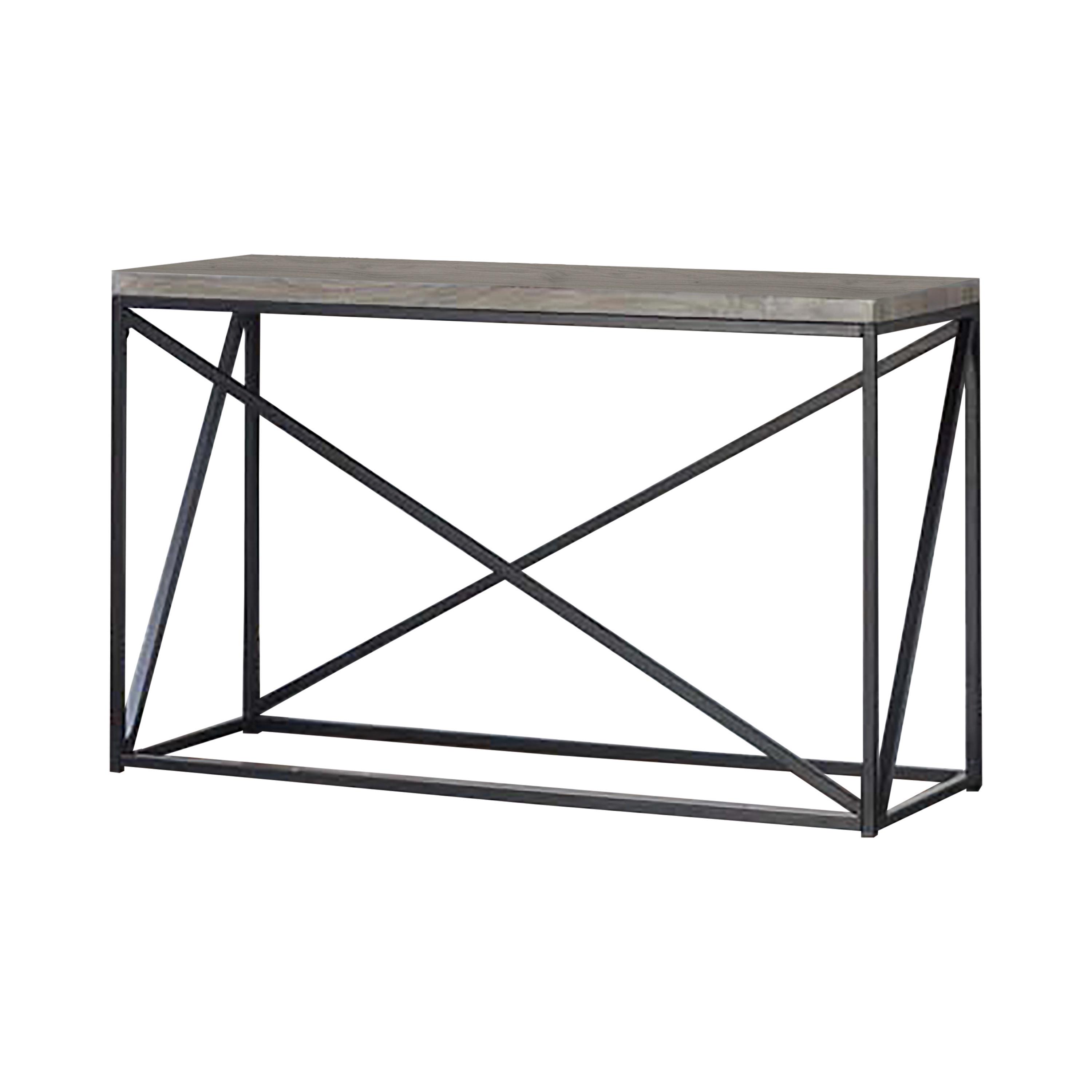 

    
Industrial Sonoma Gray Metal Sofa Table Coaster 705619
