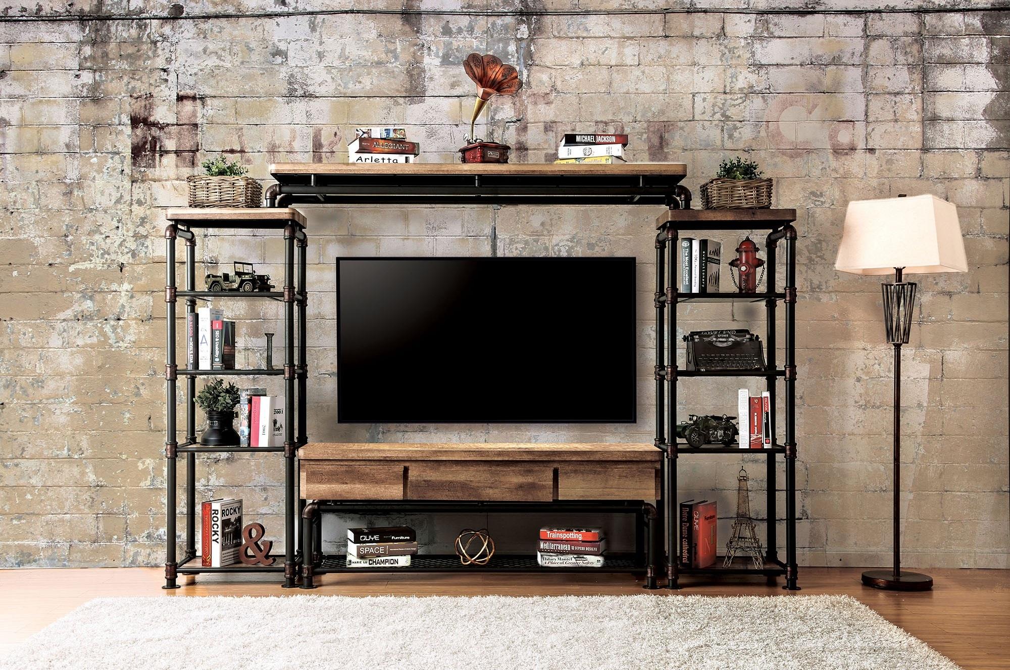Furniture of America KEBBYLL CM5913-4PC TV Stand Set