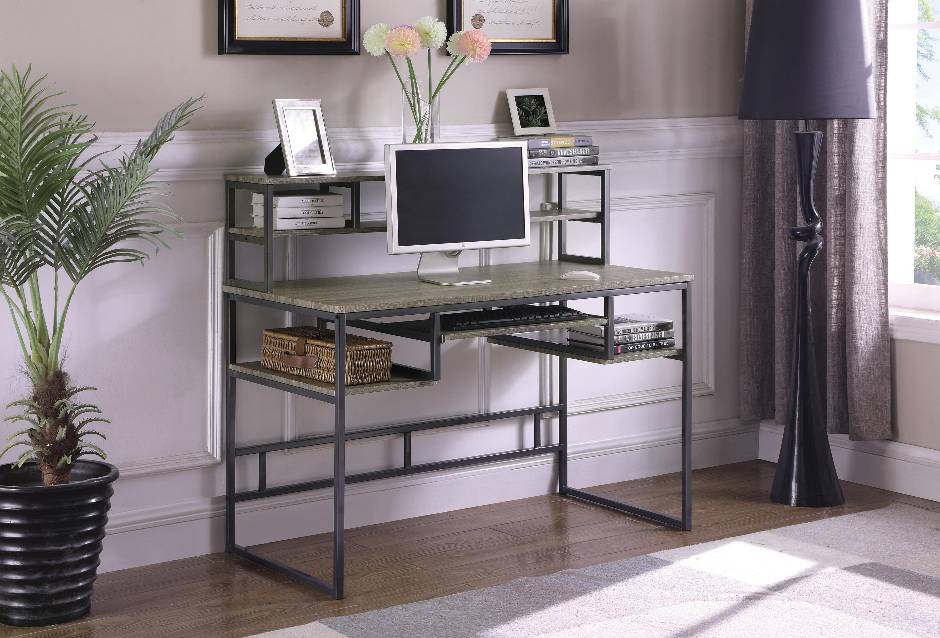 

    
802488 Industrial Weathered Taupe Metal Computer Desk Coaster 802488 Mandy
