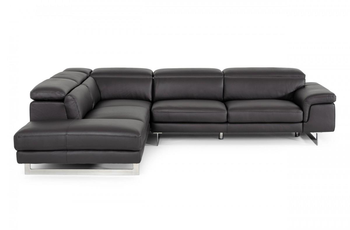 

    
Italian GREY Leather Sectional Sofa VIG Accenti Italia Lazio Contemporary Chic
