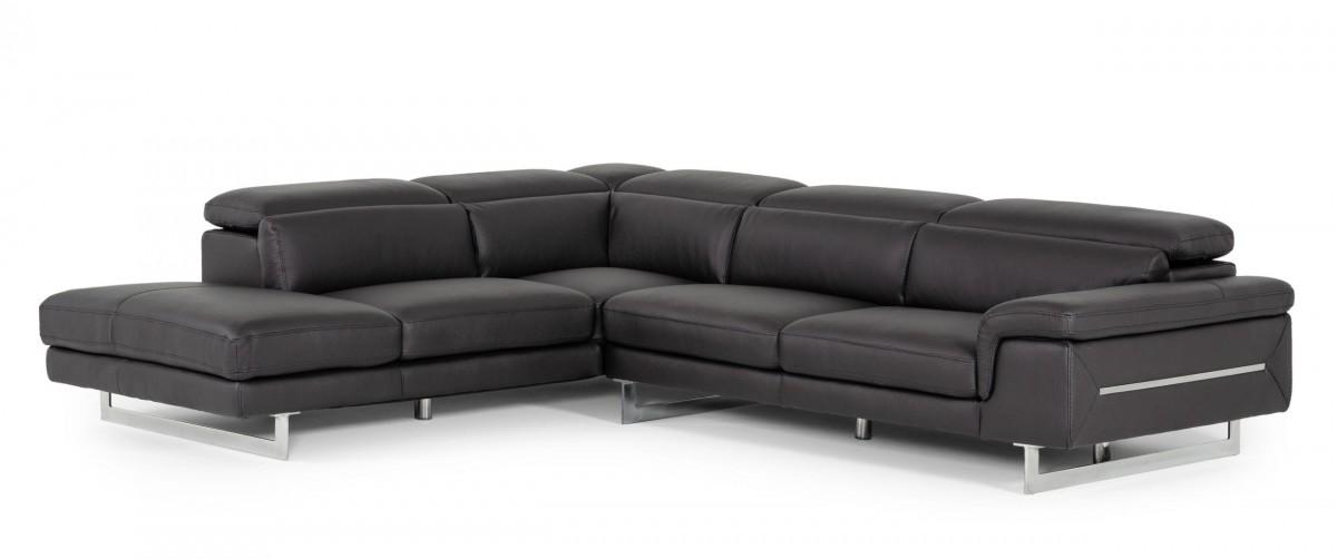 

                    
VIG Furniture Accenti Italia Lazio Sectional Sofa Grey Italian Leather Purchase 
