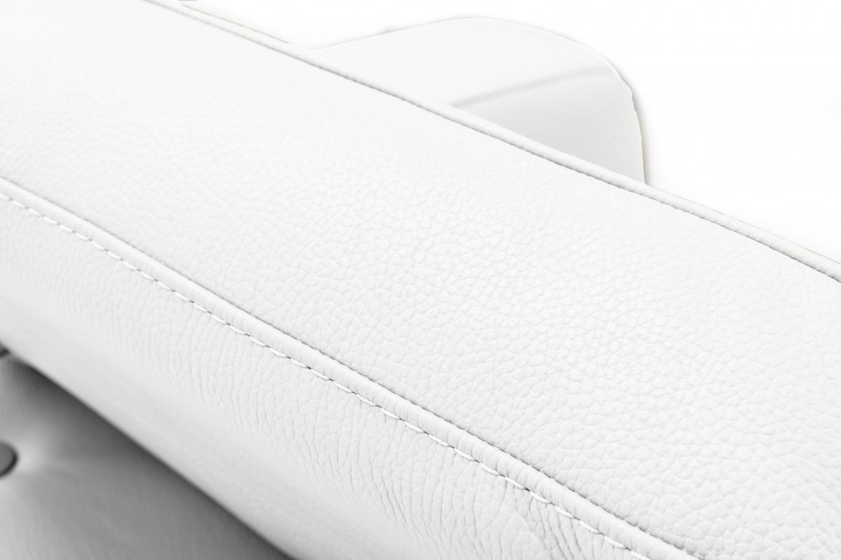 

    
Italian White Leather Recliner Sofa Coronelli Collezioni Turin VIG Made in Italy
