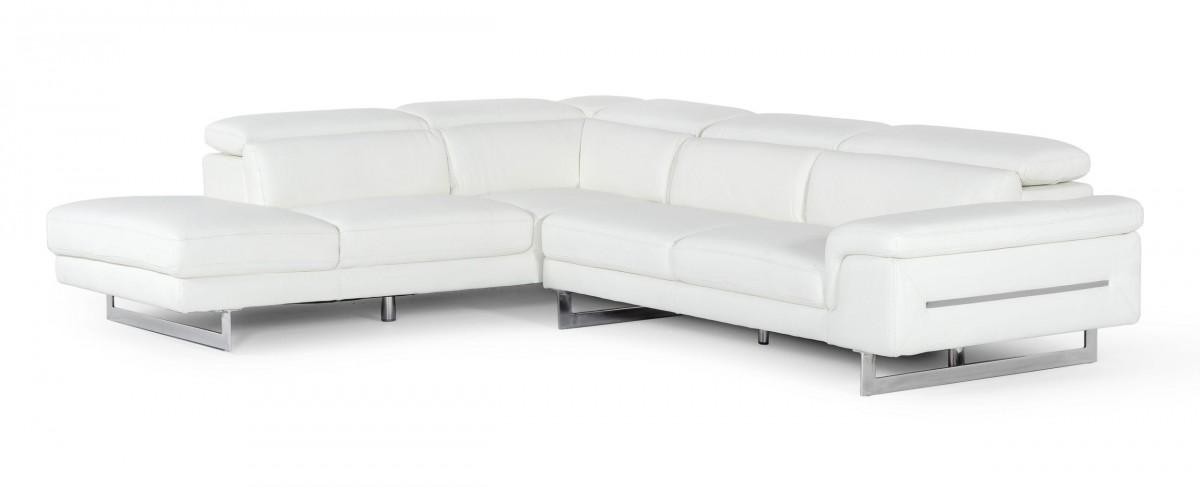 

                    
VIG Furniture VGDDVELVET-WHT-SECT Sectional Sofa White Italian Leather Purchase 
