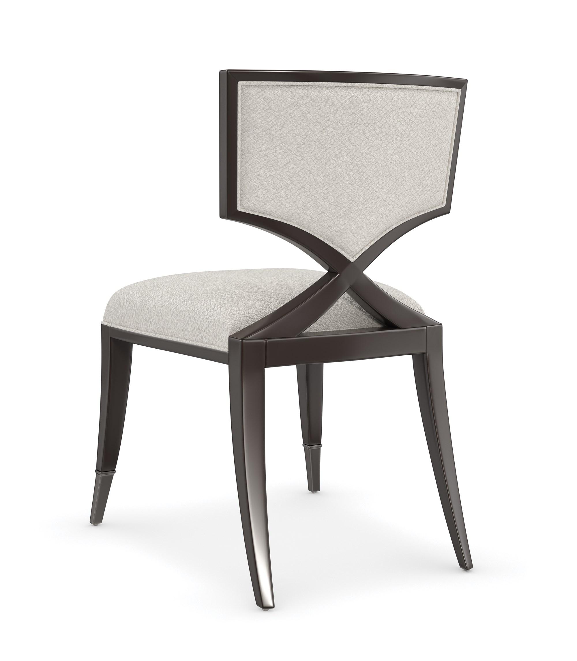 

    
Caracole FIRST CHAIR Dining Chair Set Dark Chocolate/Ivory CLA-422-281-Set-2
