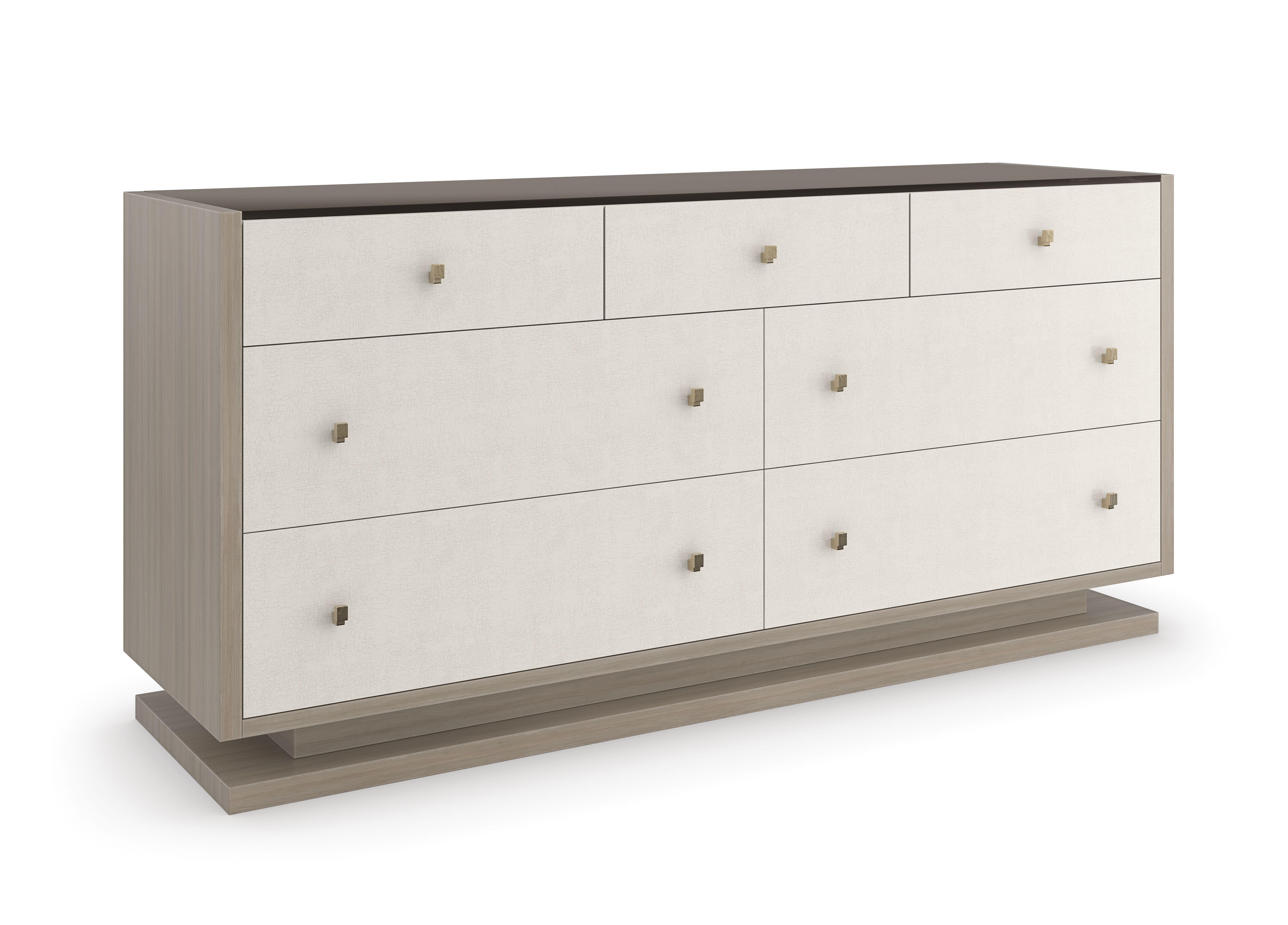 Contemporary Dresser CALYPSO CLA-423-011 in Ivory, Gray 