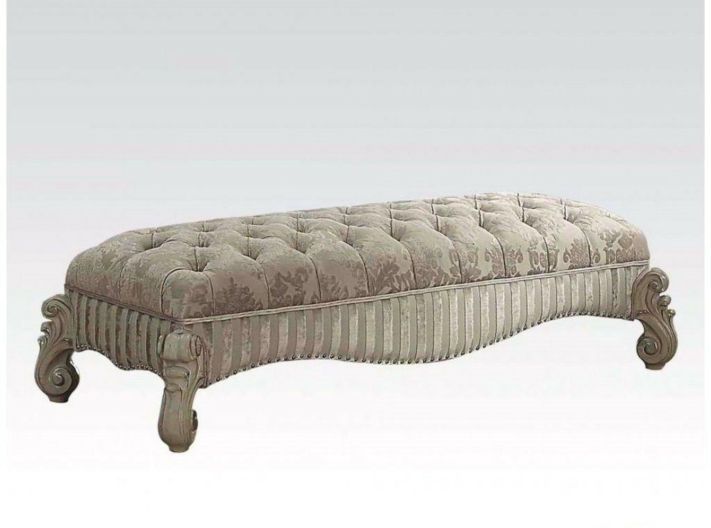 Classic, Traditional Benches Versailles-96540 Versailles-96540 in Bone, White, Ivory Velvet