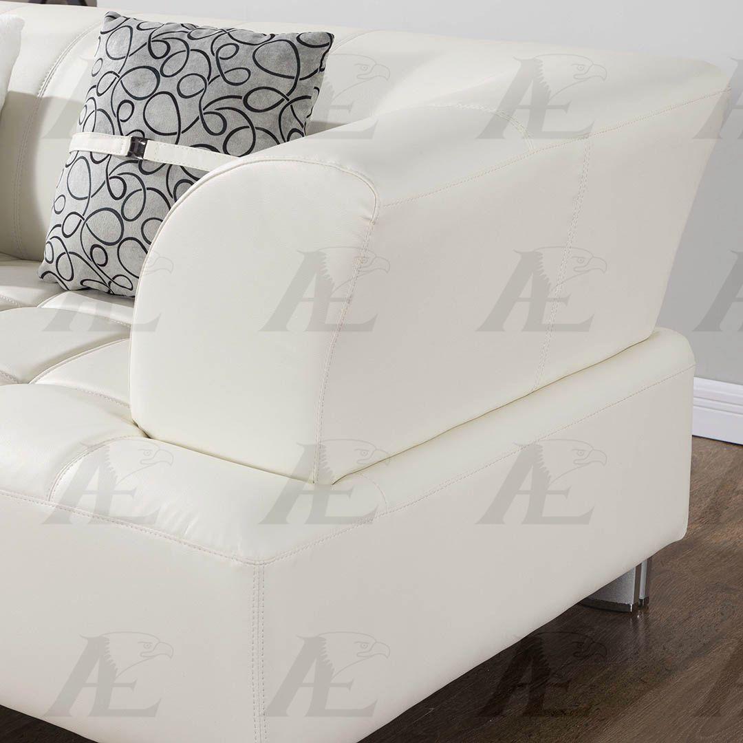 

        
American Eagle Furniture AE-L138-IV Sectional Sofa Set Ivory Faux Leather 00842295103932
