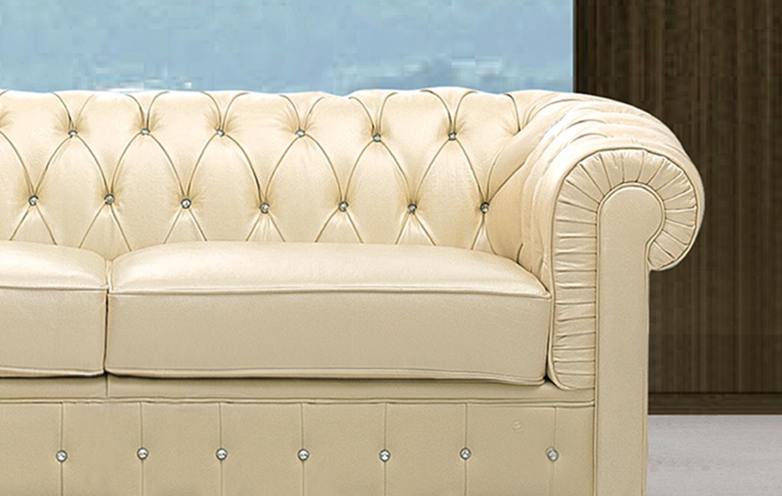 

                    
Buy Ivory Genuine Italian Leather Sofa Set 2Pcs Contemporary ESF 258
