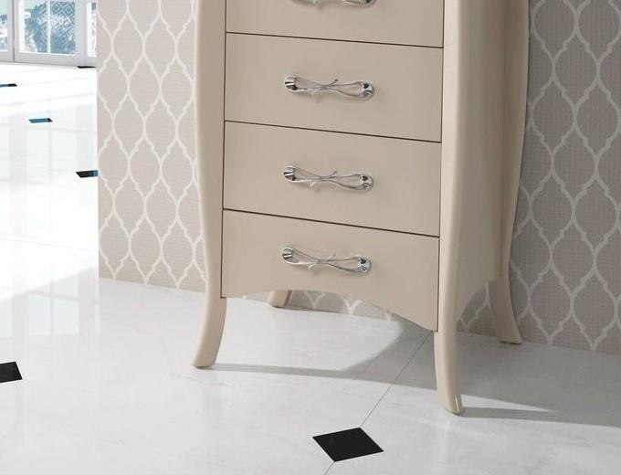 

    
Ivory High Gloss Finish Chest Contemporary Luca Home
