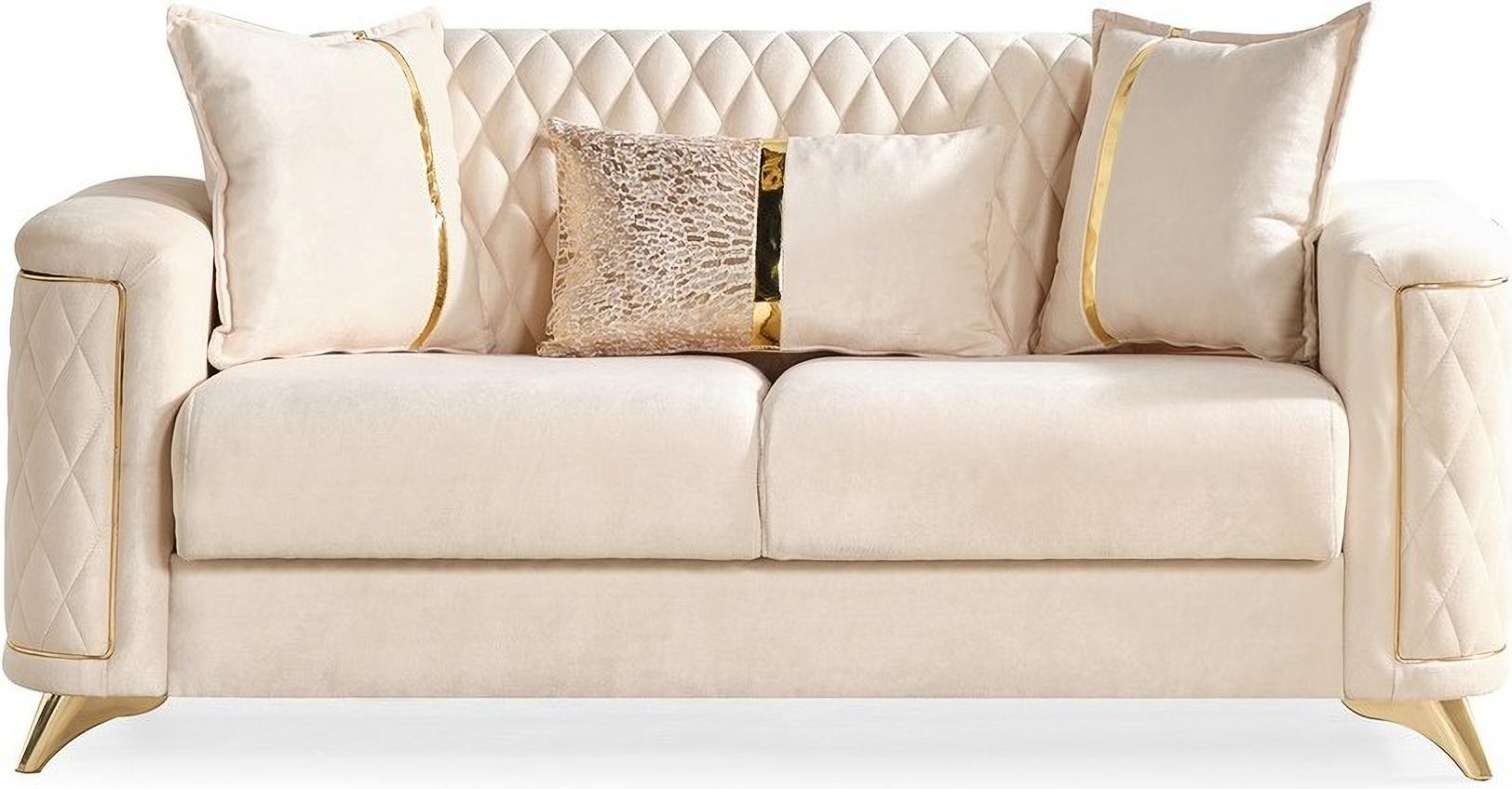 

        
Galaxy Home Furniture Luna Sofa Set Ivory Fabric 601955551991
