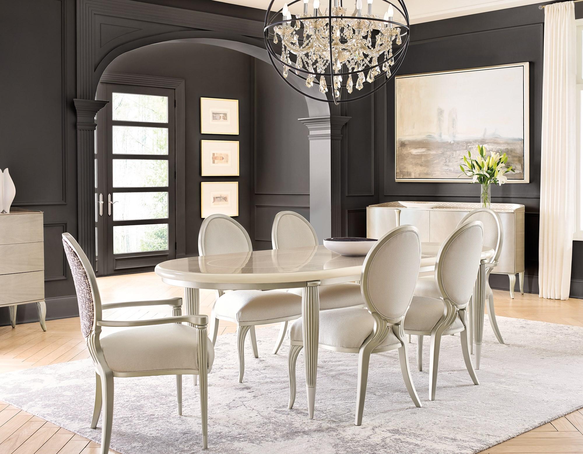 Contemporary Dining Table LILLIAN C092-020-201 in Taupe 