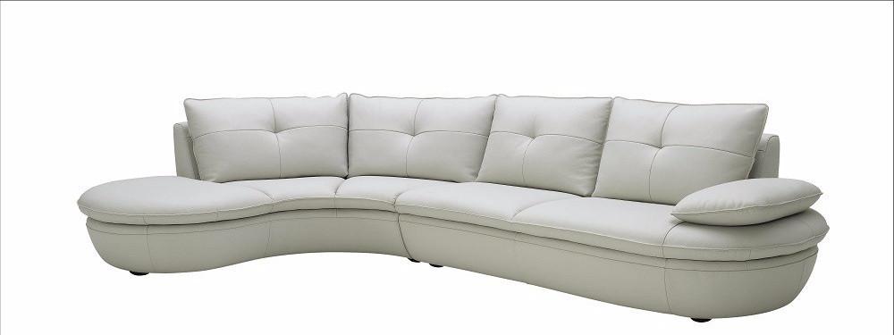 

    
J&M 1176 Contemporary Premium White Leather Sectional Sofa Left Hand Chase

