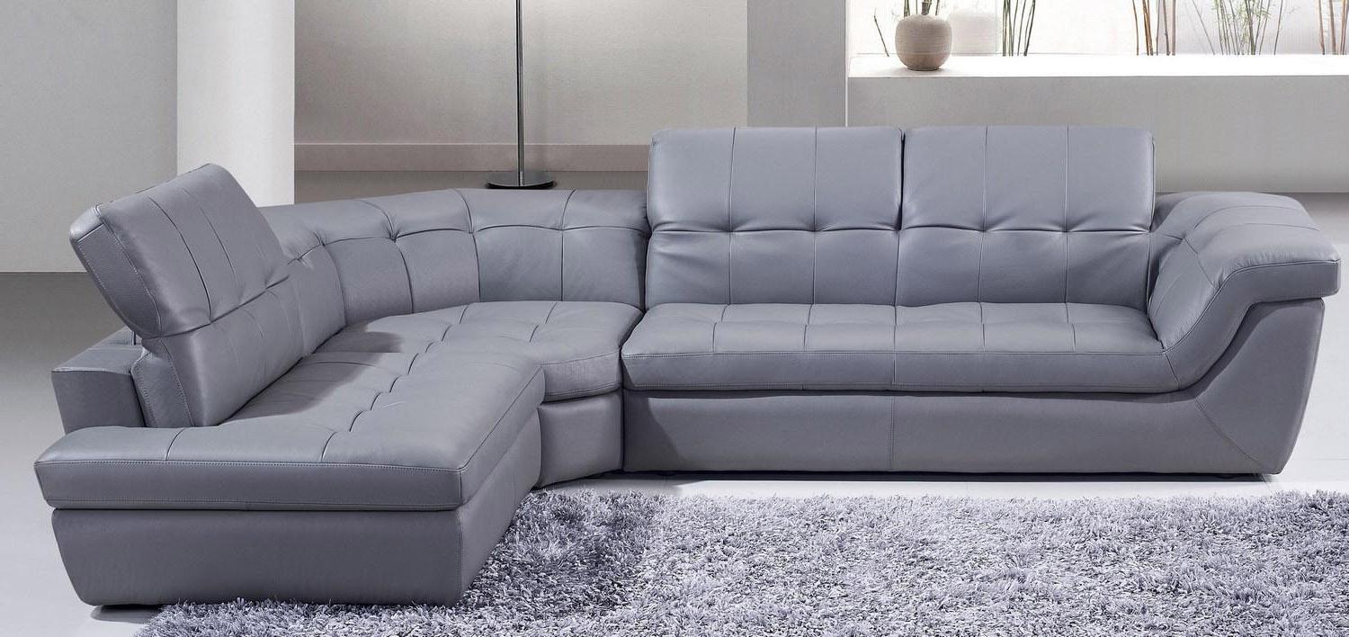

    
Grey Italian Leather Sectional Sofa Adjustable Headrest LHC Modern J&M 397
