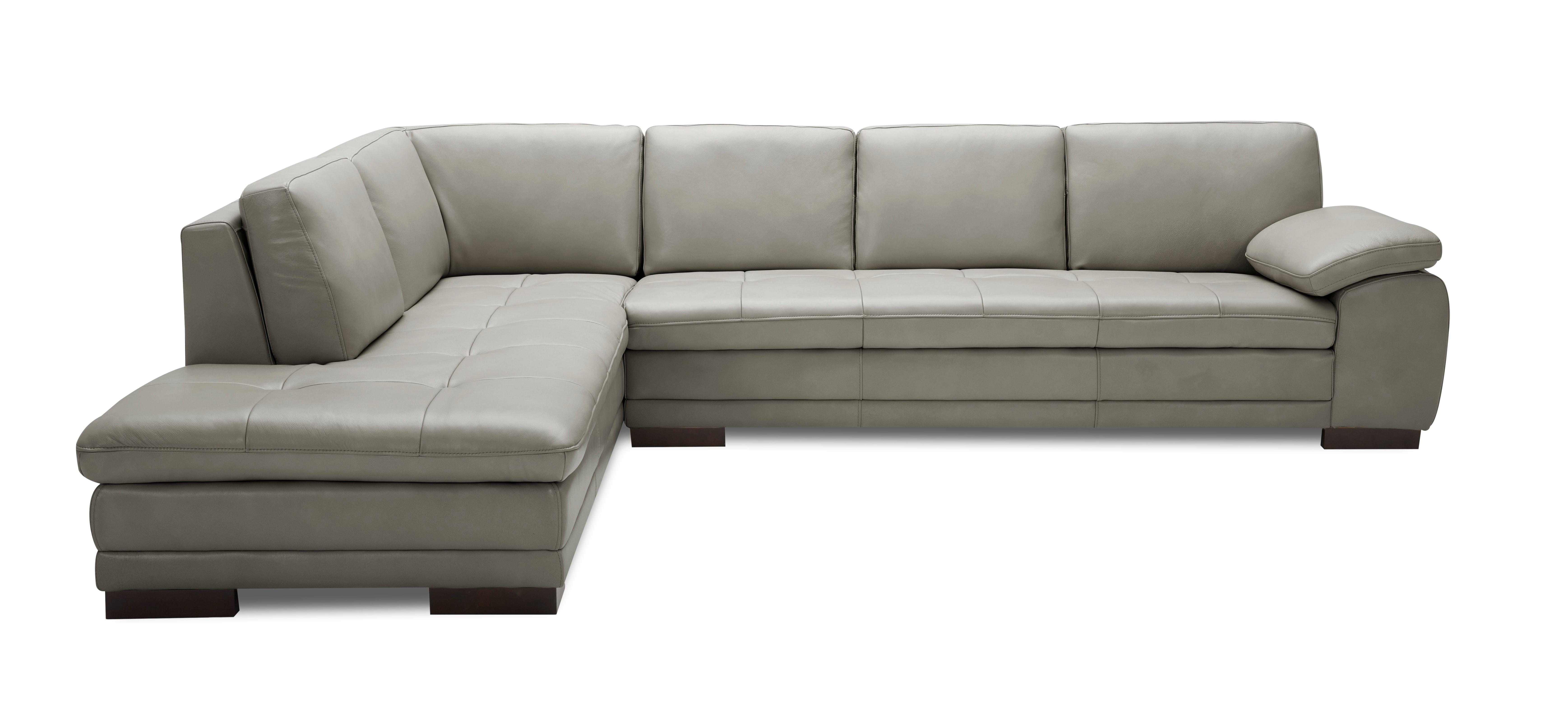 Modern Sectional Sofa 625 SKU1754431131 in Gray Leather