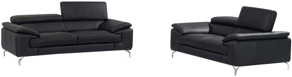 

    
J&M Furniture A973 Sofa and Loveseat Set Black SKU17906111-Set-2

