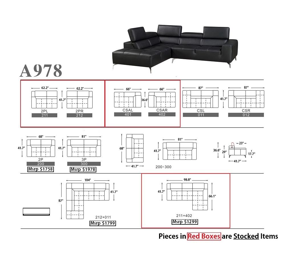 

    
J&M Furniture A978 Sectional Sofa Black SKU179061212
