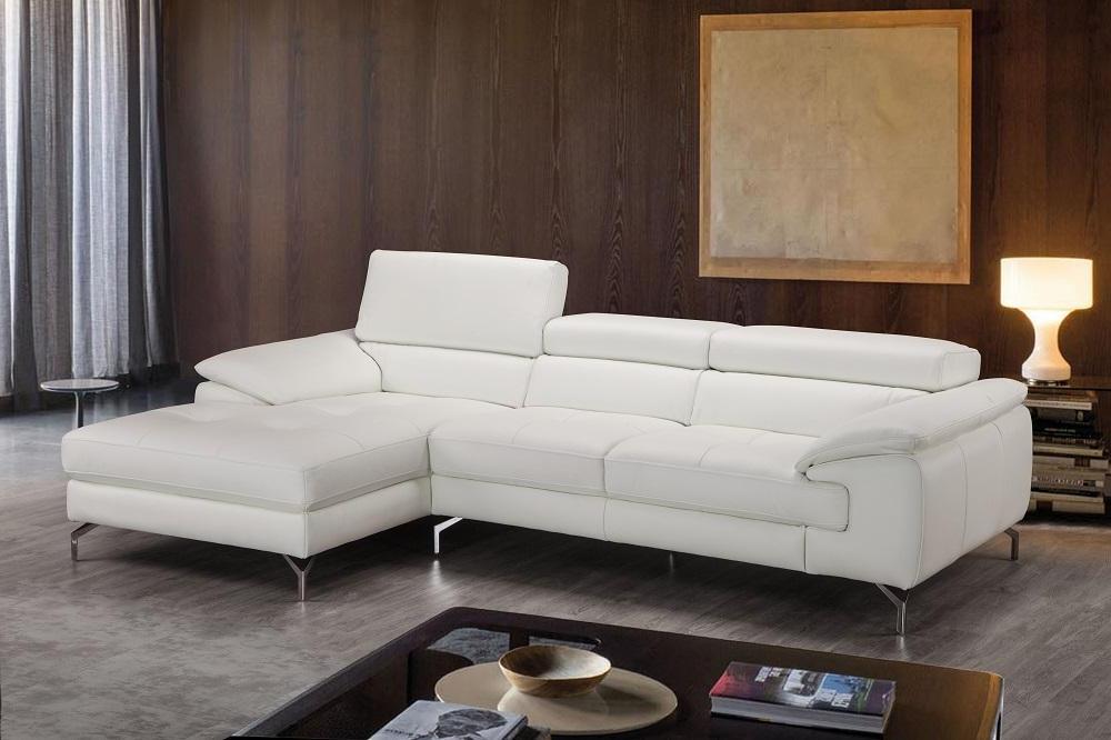 

    
White Premium Italian Leather Sectional Sofa LHC Modern J&M Alice
