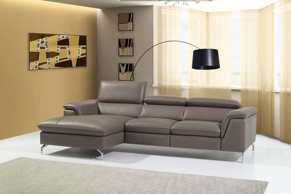 

    
J&M Angela Modern Sectional Recliner Taupe Premium Leather Sofa Left Hand Facing
