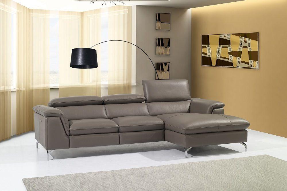 

    
J&M Angela Modern Sectional Recliner Taupe Premium Leather Sofa Right Hand Facing
