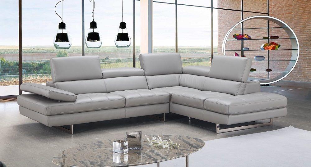 

                    
Homelegance Aurora Sectional Sofa Gray Leather Purchase 
