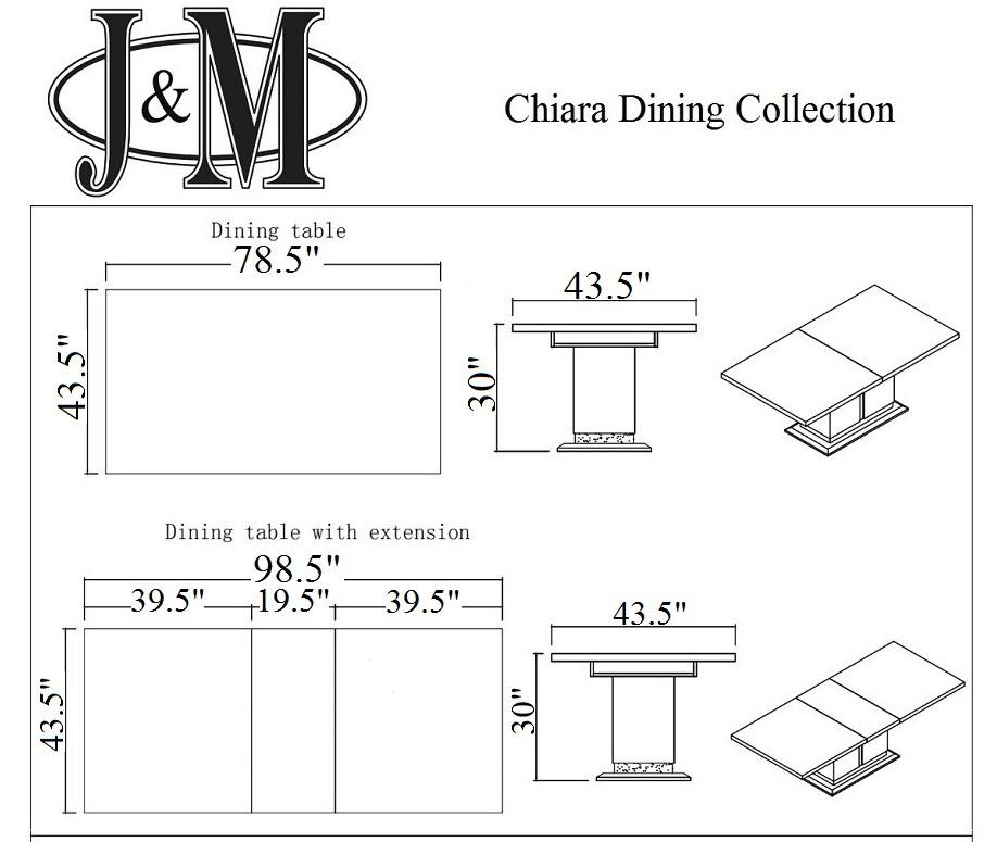 

                    
J&M Furniture Chiara Dining Sets White/Beige Eco Leather Purchase 
