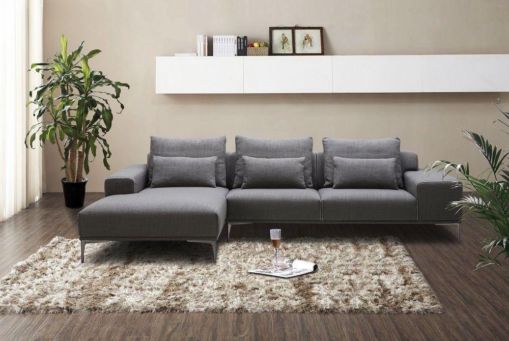 

    
Premium Dark Grey Fabric Sectional Sofa LHC Contemporary J&M Christian
