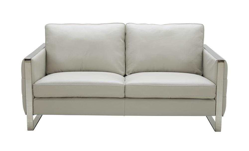 

    
SKU18723 -Set-4 Light Grey Italian Leather Sofa Set w/Ottoman 4 Pcs Contemporary J&M Constantin
