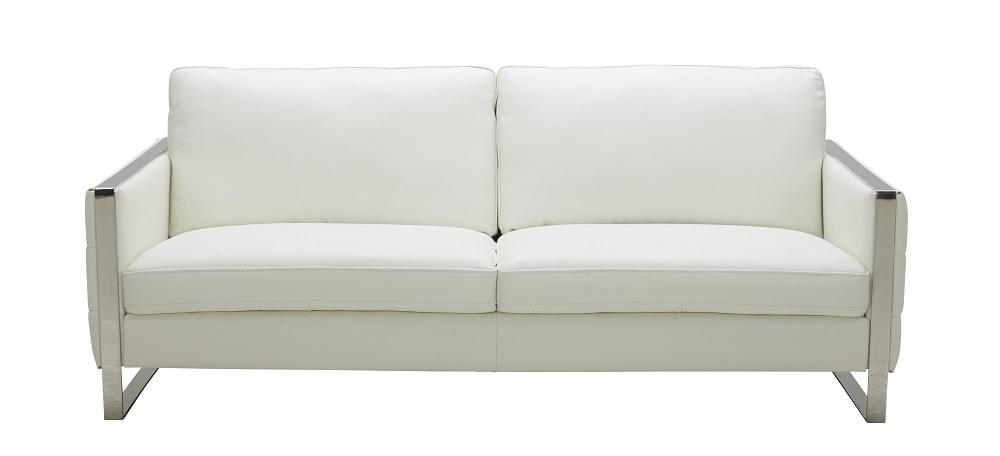 

    
White Italian Leather Sofa Contemporary J&M Constantin
