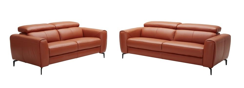 

    
Pumpkin Premium Italian Leather Sofa Set 3Pcs Contemporary J&M Cooper
