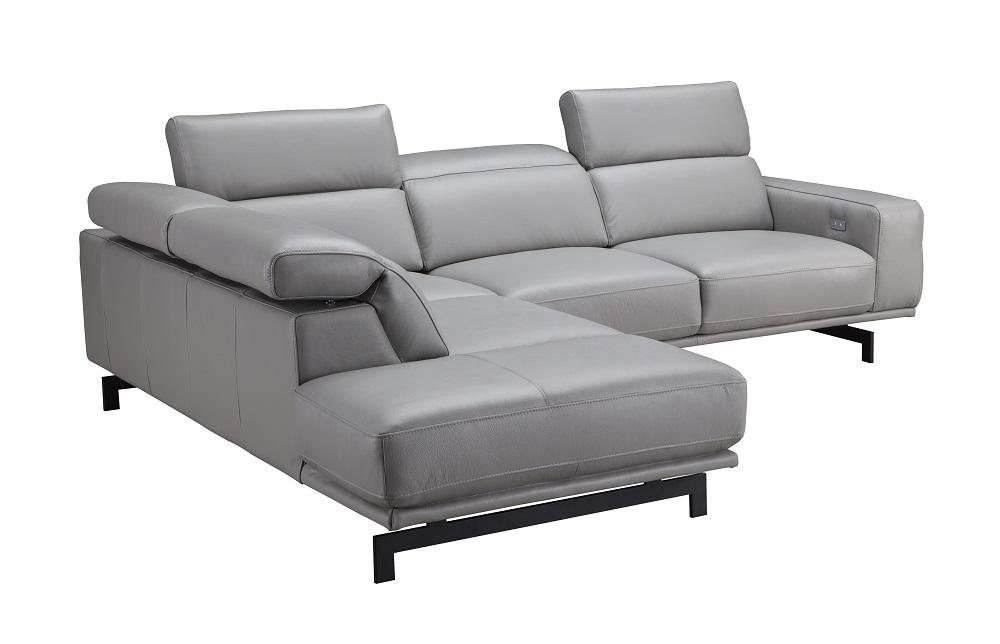 

                    
J&M Furniture Davenport L-shape Sectional Light Gray Leather Purchase 
