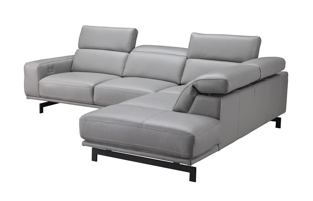

                    
J&M Furniture Davenport L-shape Sectional Light Gray Leather Purchase 
