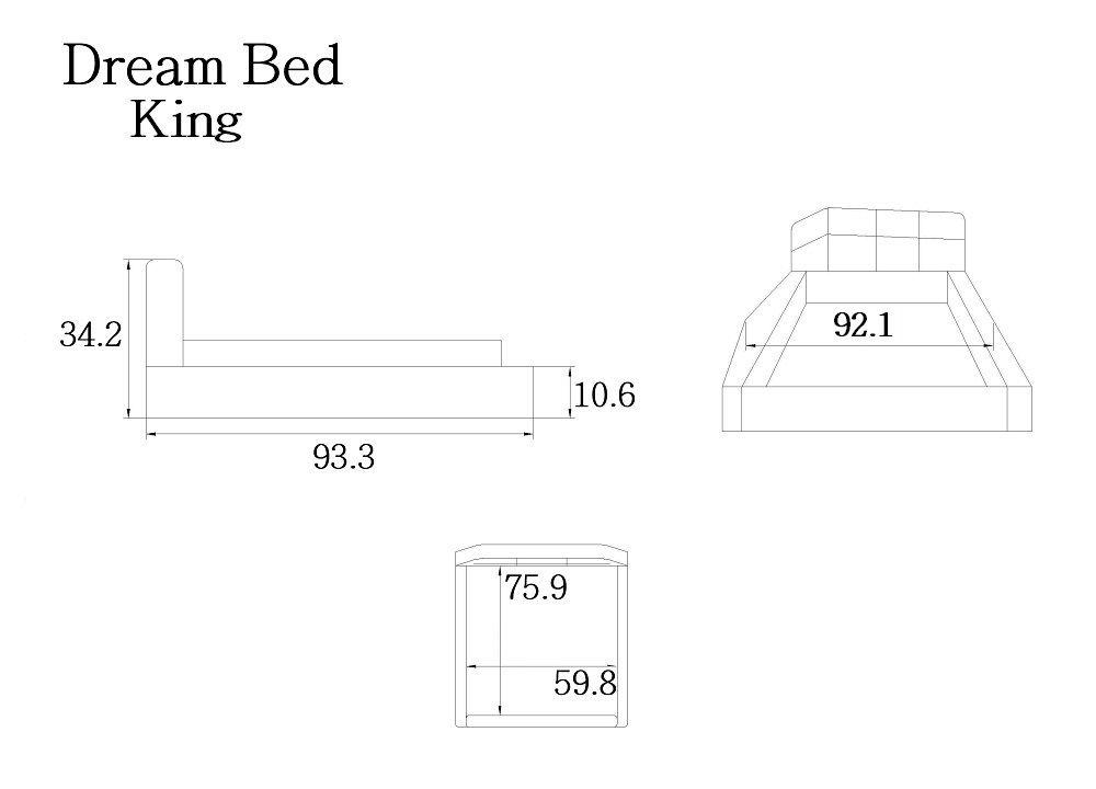 

    
SKU17835-EK-Set-3 White Eco Leather King Size Platform Bed Set 3Pcs Contemporary J&M Dream

