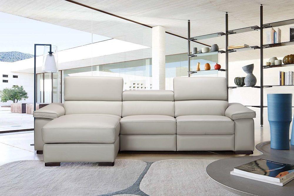 

    
J&M Fabia Modern Premium Light Grey Italian Leather Sectional Sofa Left Hand Facing

