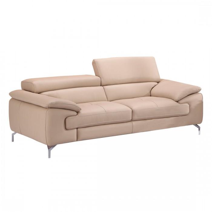 Contemporary, Modern Sofa A973 SKU179061113 in Light Beige Leather