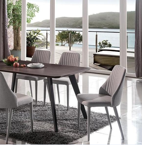 

    
J&M Furniture Baur Sleek Walnut Matte Finish Modern Dining Set 7Pcs Contemporary Modern
