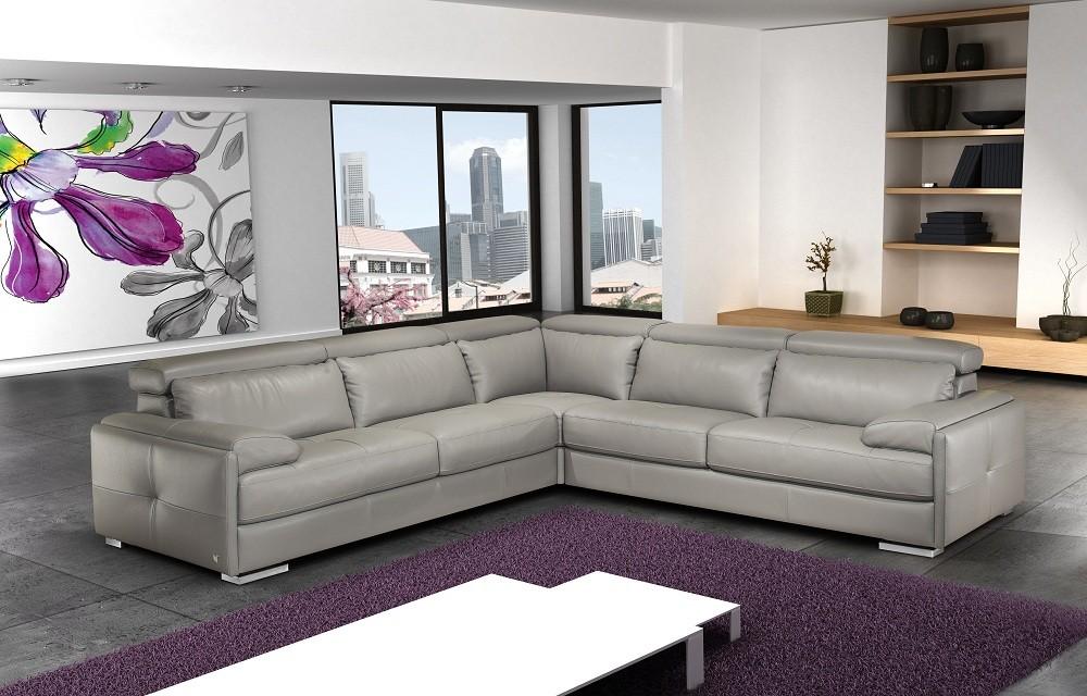 

                    
J&M Furniture Gary Sectional Sofa Ash Gray Italian Leather Purchase 
