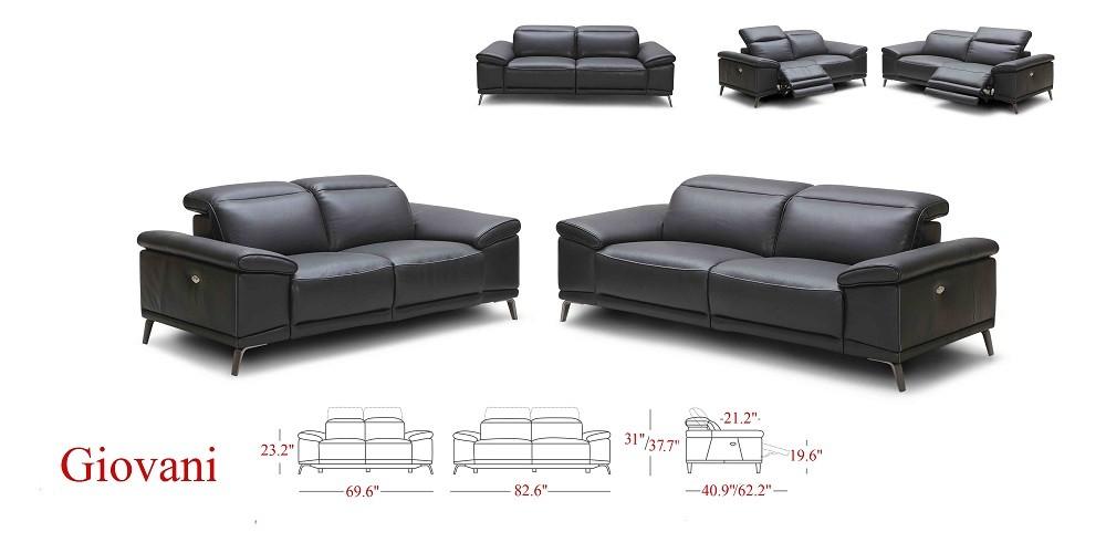 

                    
J&M Furniture Giovani Reclining Set Black Leather Purchase 
