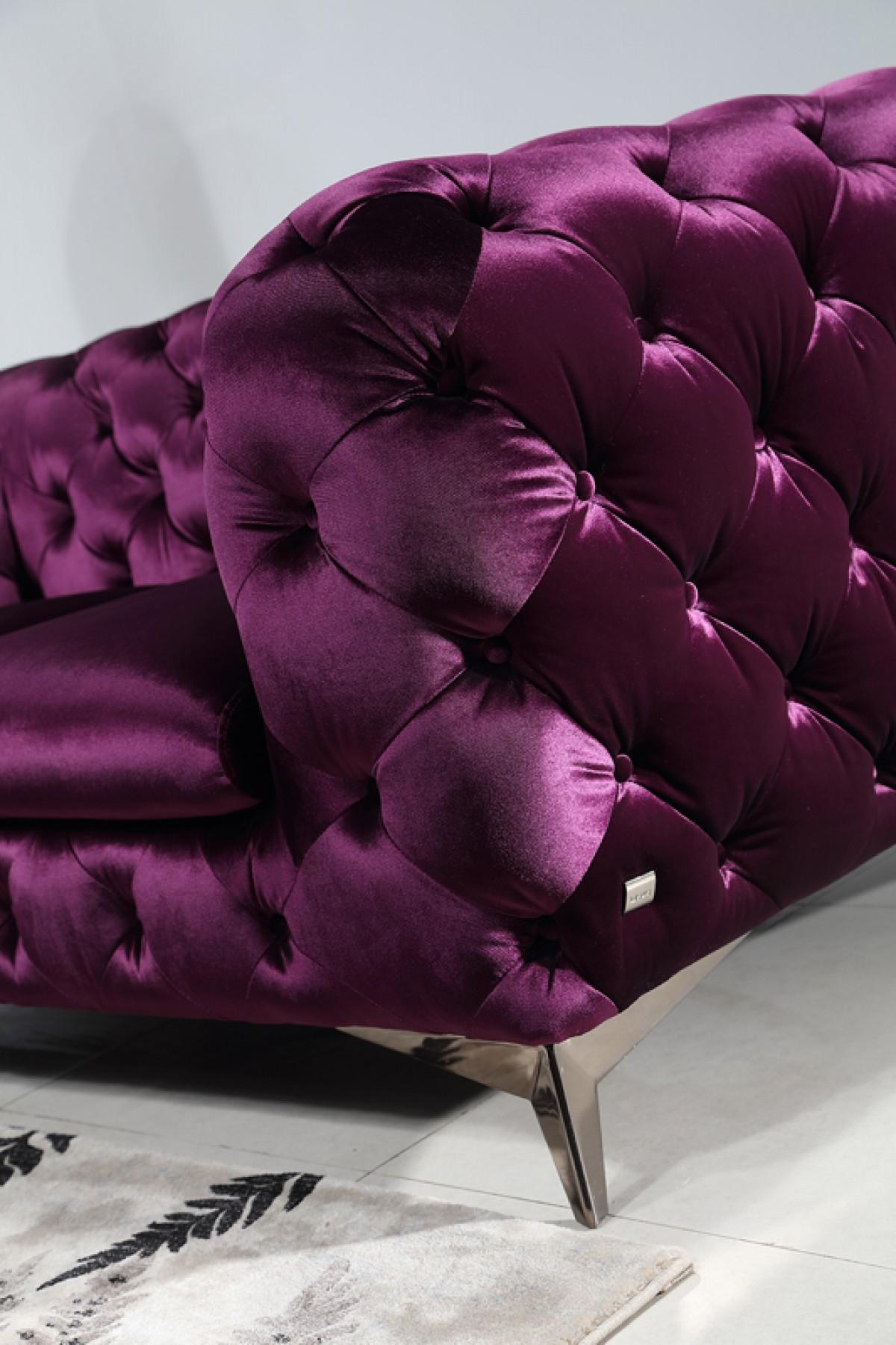 

                    
J&M Furniture Glitz Sofa Purple Velour Purchase 

