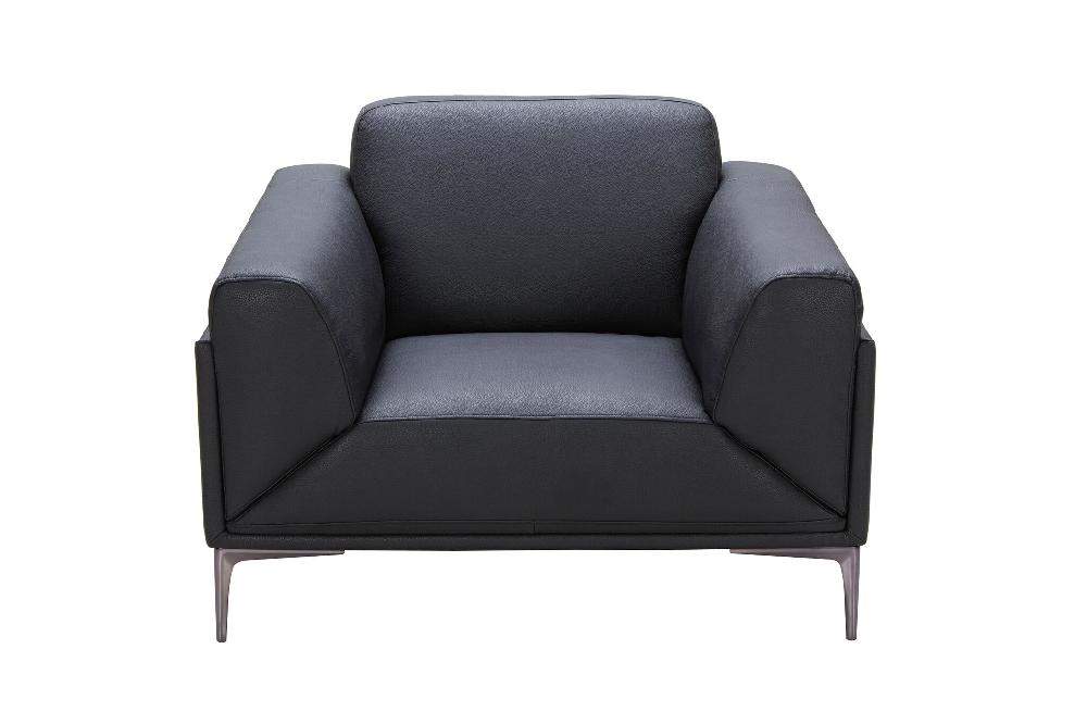 

    
SKU18249-Set-4 Black Premium Italian Leather Sofa Set W/ Ottoman 4Pcs Modern J&M Knight
