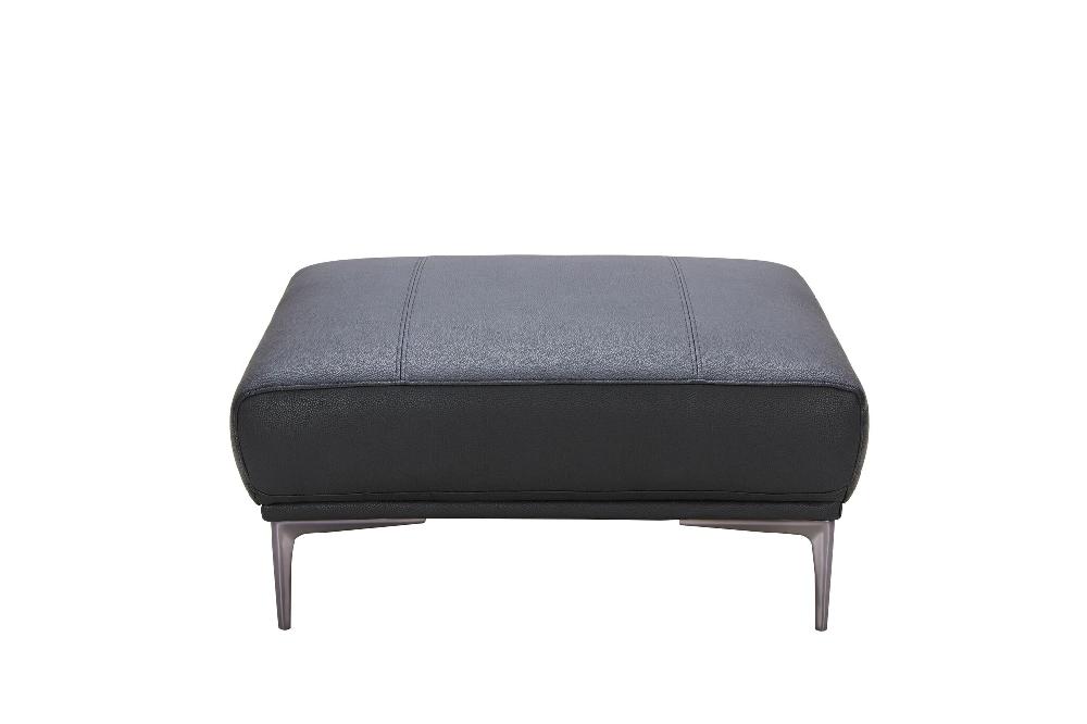 

                    
Buy Black Premium Italian Leather Sofa Set W/ Ottoman 4Pcs Modern J&M Knight
