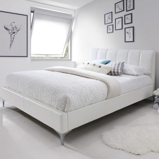 

    
J&M Furniture Leona Platform Bed White SKU18228-Q-Bed
