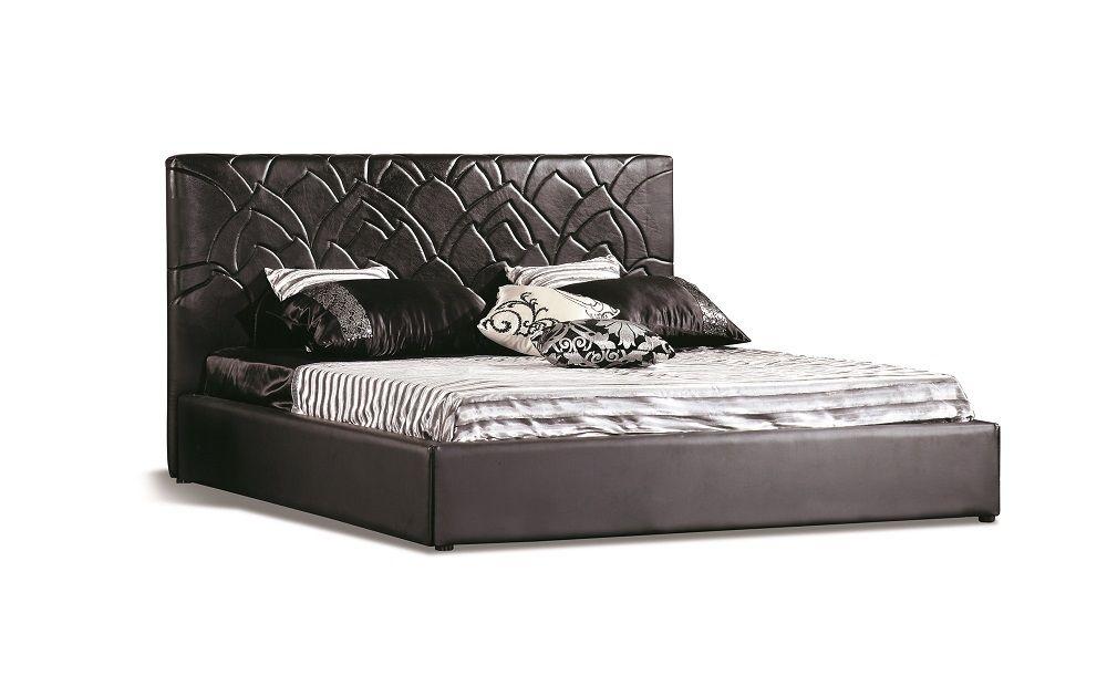 

    
J&M Lily Modern Style Black Premium Eco Leather Upholstered King Size Platform Bed
