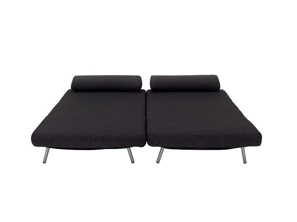 

                    
Buy Modern Black Fabric 2 Seat Convertible Living Room Sofa Bed J&M LK06-2
